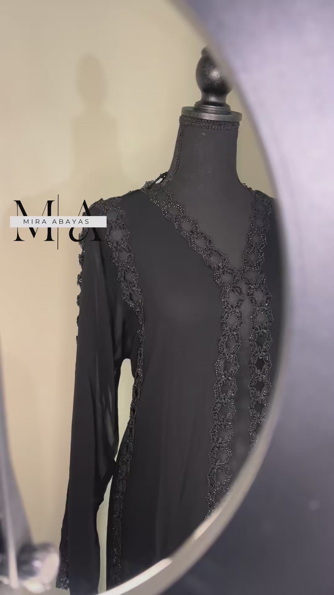 Black sheer Abaya
